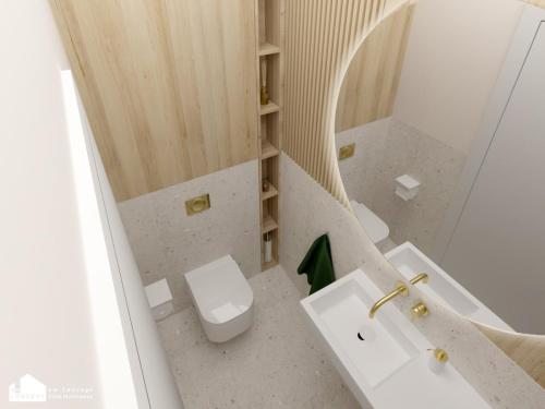 WC w domu pod miastem